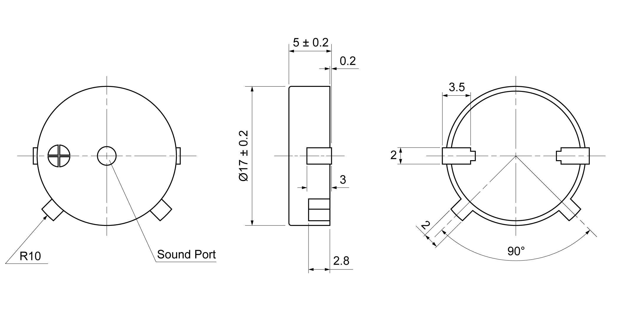 SPT1750R-40A15 Mechanical Drawing